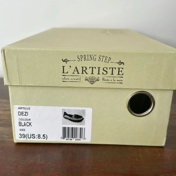 L’Artiste by Spring Step Women's Dezi Flat black leather slip on shoe si… - Picture 8 of 8